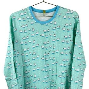 HUE blue pajama dress